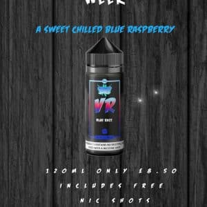 Juice of the Week -BLUE RAZZ -120ml Deals, Offers & Samples