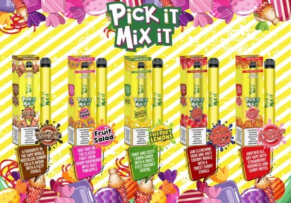 Pick It Mix It Disposable Pods 20mg 600 Puffs