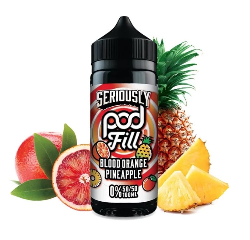 Blood Orange Pineapple 100ml (50/50) Shortfill by Seriously Pod Fil